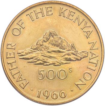 KENYA 500 Shilling 1966 - Fr. 1 AU ... 