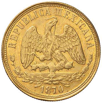 MESSICO 20 Pesos 1870 - Fr. 124 AU ... 