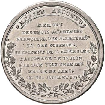 Medaglia 1789 - Nomina di Silvain ... 
