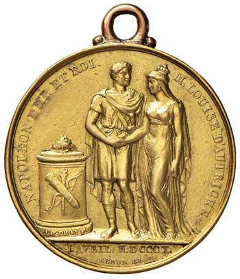 Medaglia 1810 Matrimonio con Maria ... 