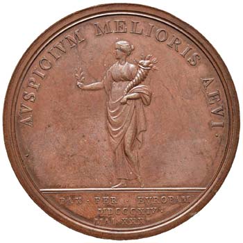 Medaglia 1814 Visita dei sovrani ... 