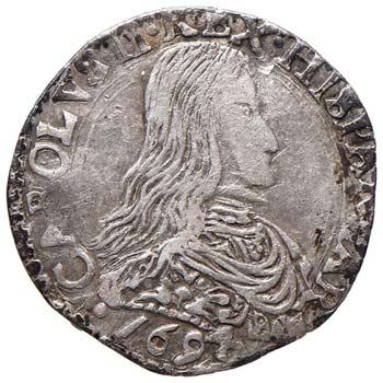 MILANO Carlo II (1676-1700) Ottavo ... 