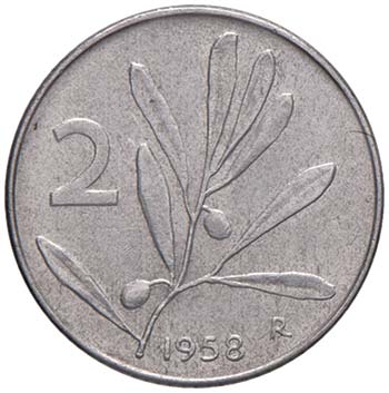 REPUBBLICA ITALIANA (1946-) 2 Lire ... 