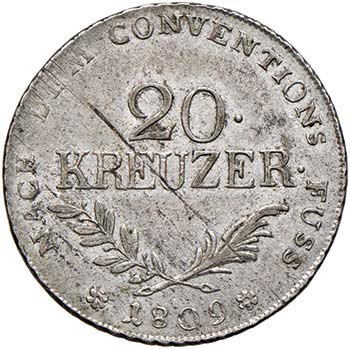 AUSTRIA Tyrol 20 Kreuzer 1809 - MI ... 