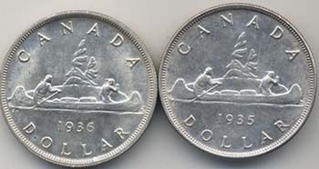 CANADA Lotto di due monete da un ... 