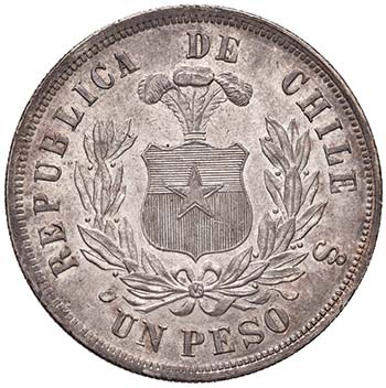 CILE Peso 1874 - AG (g 25,00)