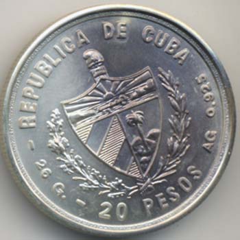 CUBA 20 Pesos 1979 Cumbre de ... 