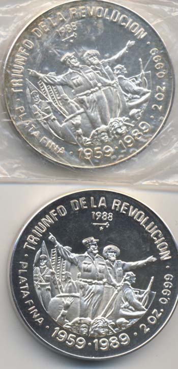 CUBA 20 Pesos 1989 da 2 Once ... 