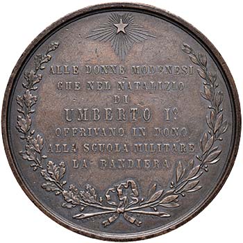 Medaglia 1891 alle Donne Modenesi ... 