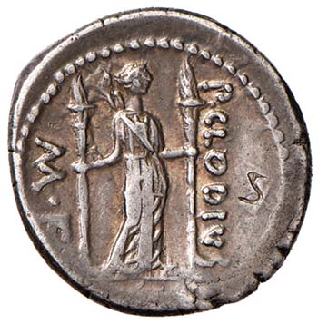 Clodia (42 a.C.) Denario Zecca di ... 
