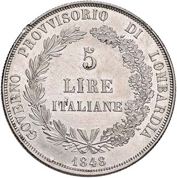 MILANO Governo Provvisorio (1848) ... 