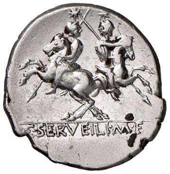 Servilia (136 a.C.) Denario - ... 