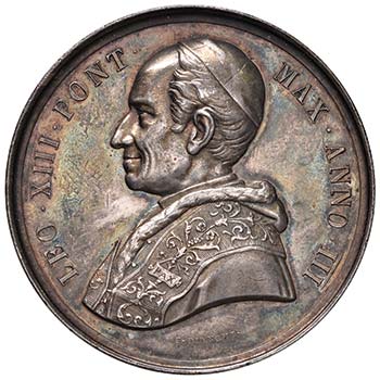 Leone XIII (1878-1903) Medaglia A. ... 