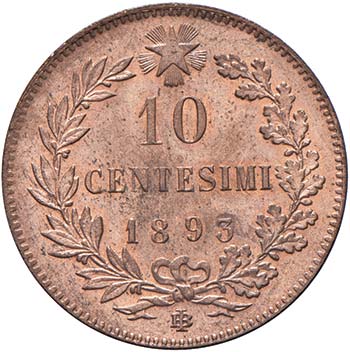 Umberto I (1878-1900) 10 Centesimi ... 