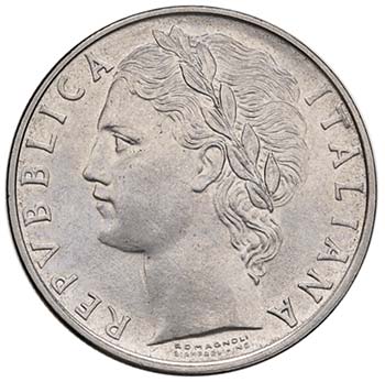 REPUBBLICA ITALIANA 100 Lire 1965 ... 