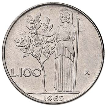 REPUBBLICA ITALIANA 100 Lire 1965 ... 