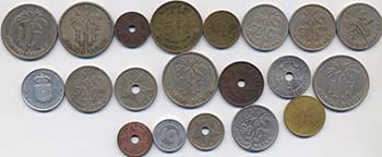 CONGO BELGA Lotto di venti monete ... 
