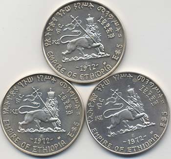 ETIOPIA Lotto di tre monete come ... 