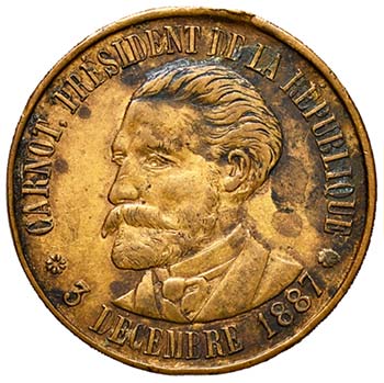 FRANCIA Medaglia 1887 Presidente ... 