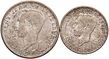 LUSSEMBURGO 100 e 50 Franchi 1946 ... 
