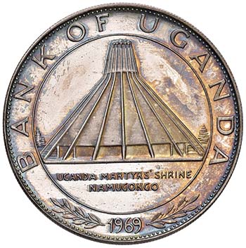 UGANDA  10 Scellini 1969 - KM 10 ... 