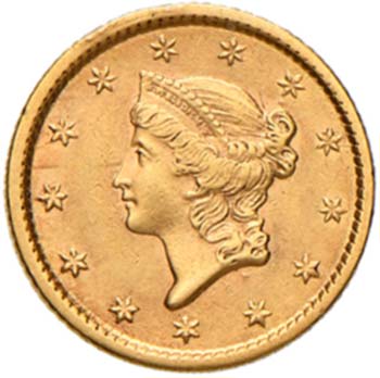 USA Dollaro 1852 - AU (g 1,64)