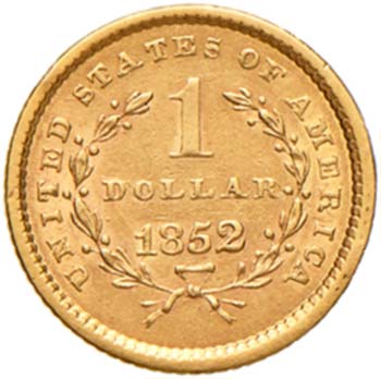 USA Dollaro 1852 - AU (g 1,64)