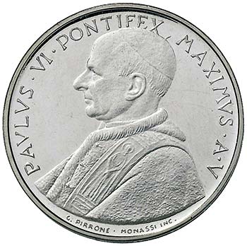 Paolo VI (1963-1976) 500 Lire A. V ... 