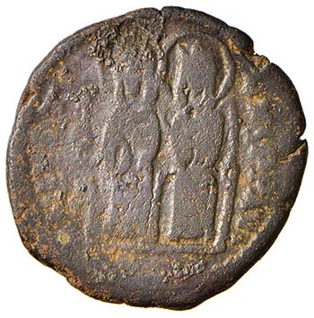 Giustino II (565-578) Mezzo follis ... 