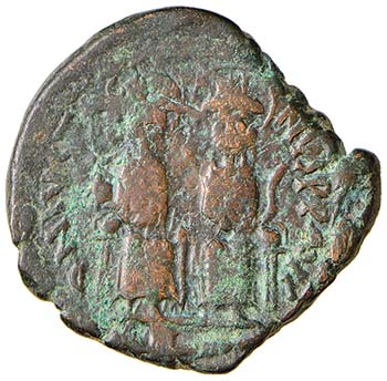 Giustino II (565-578) Follis ... 