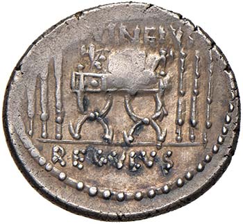 L. Livineius Regulus - Denario (42 ... 