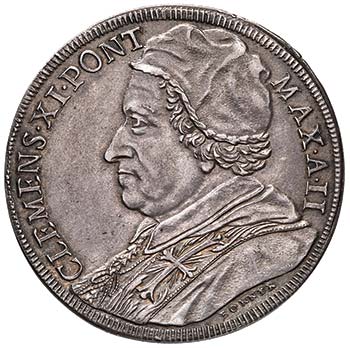 Clemente XI (1700-1721) Piastra ... 