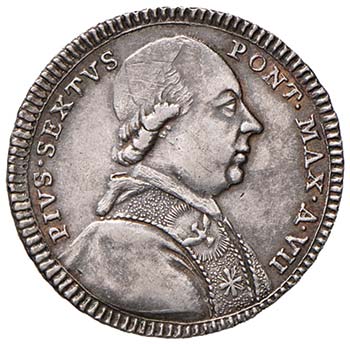 Pio VI (1774-1799) Doppio giulio ... 