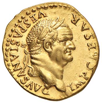 Vespasiano (69-79) Aureo - Testa ... 
