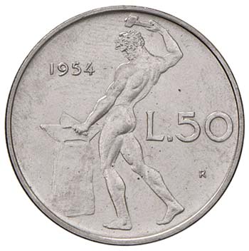 REPUBBLICA ITALIANA 50 Lire 1954 - ... 