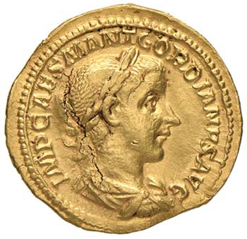 Gordiano III (238-244) Aureo - ... 