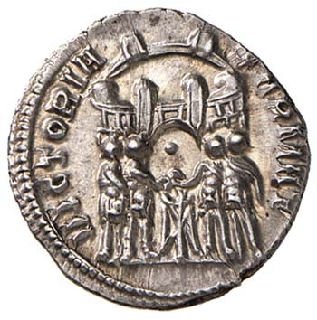 Galerio (305-306) Argenteo - Testa ... 