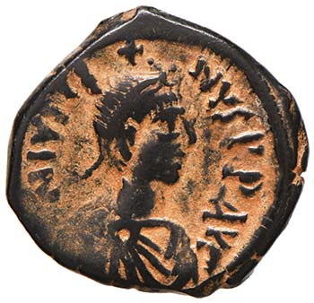 Giustino II (565-578) Follis - ... 