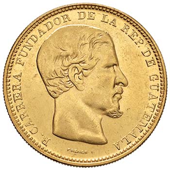 GUATEMALA 16 Pesos 1869 - Fr. 40 ... 