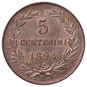 SAN MARINO 5 Centesimi 1894 - CU ... 