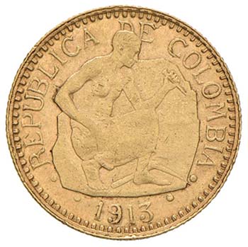 COLOMBIA 2,50 Pesos 1913 - Fr. 111 ... 