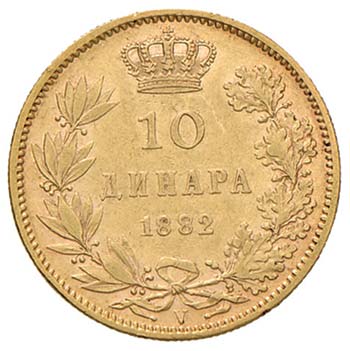 SERBIA Milan IV (1868-1889) 10 ... 