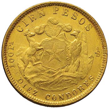 CILE  100 Pesos 1926 - Fr. 54 AU ... 