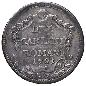 Pio VI (1775-1799) 2 Carlini 1781 ... 