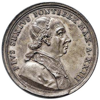 Pio VI (1774-1799) Medaglia 1797 ... 
