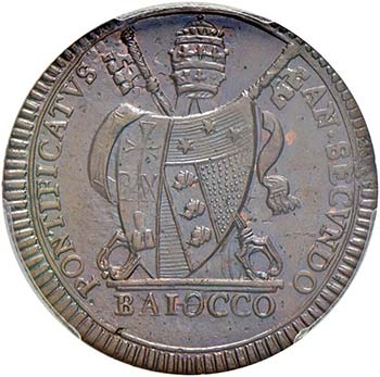 Pio VII (1800-1823) Baiocco 1802 ... 