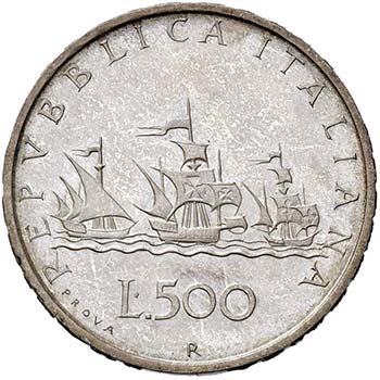 REPUBBLICA ITALIANA 500 Lire 1957 ... 