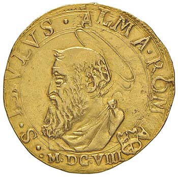 Paolo V (1605-1621) Quadrupla 1608 ... 