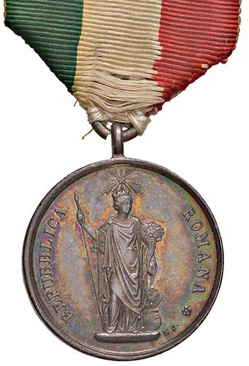 Repubblica romana Medaglia 1849 ... 