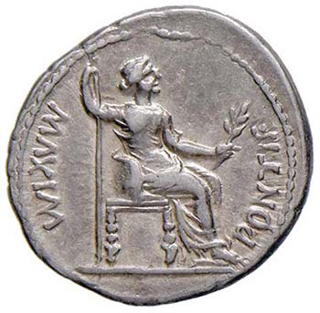 Tiberio (14-37) Denario (Lugdunum) ... 